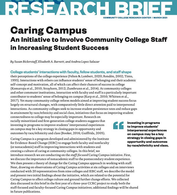 Community College Research Center Reports