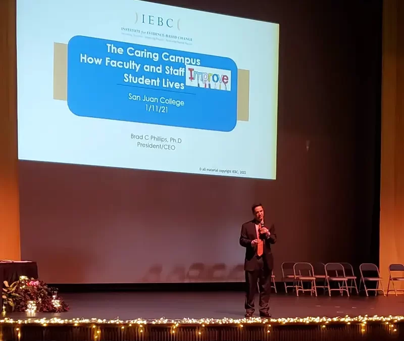 IEBC President/CEO Brad Phillips at the San Juan College Spring 2022 Convocation in Farmington, New Mexico